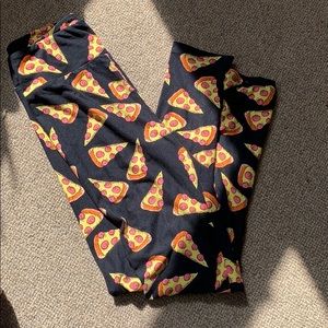 Lularoe pizza leggings OS BNWOT